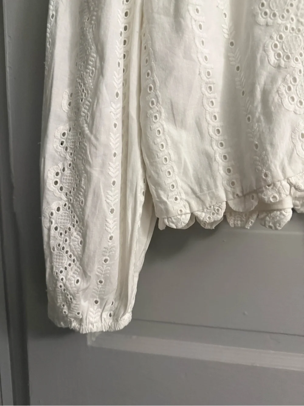 Free People Evie Eyelet Kimono NWT XL Ivory